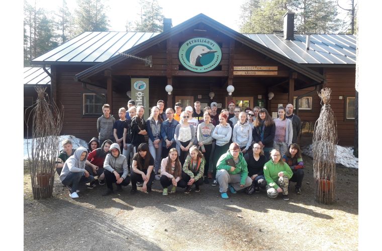 confirmation camp at Petkeljärvi National Park hiking center