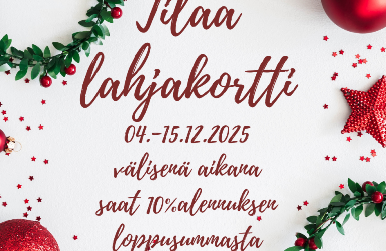 Lahjakortti kampanja